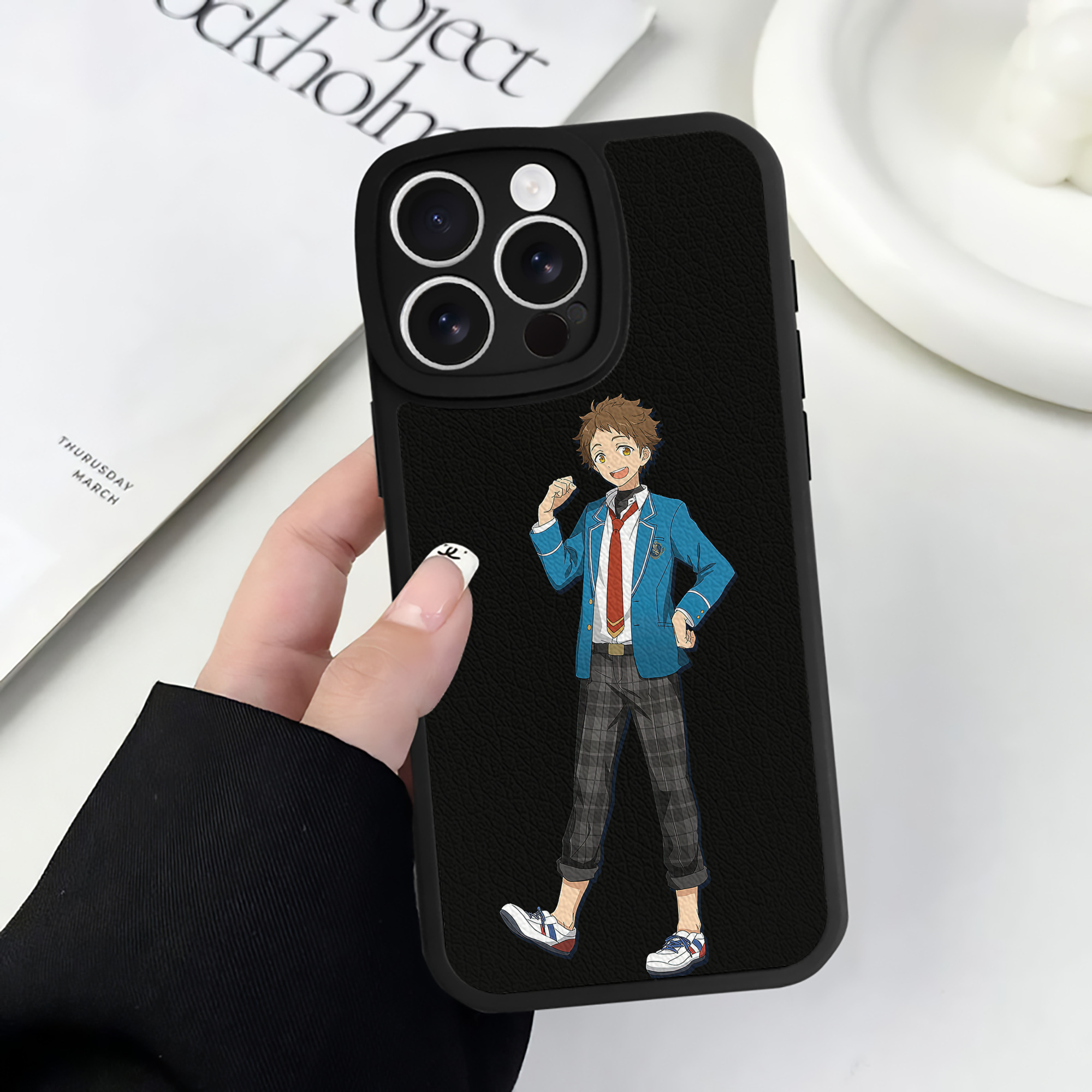（画像用） あんさんぶるスターズ! Ensemble Stars 【iPhone 16シリーズ対応】シリコンスマホケース（レザー調） 材質：シリコン